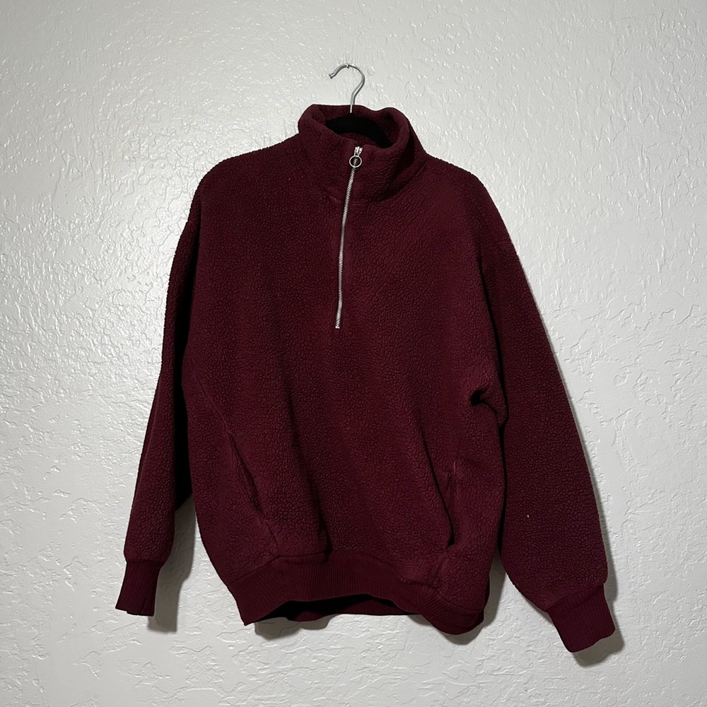 Express Oneleven Shearling Pullover